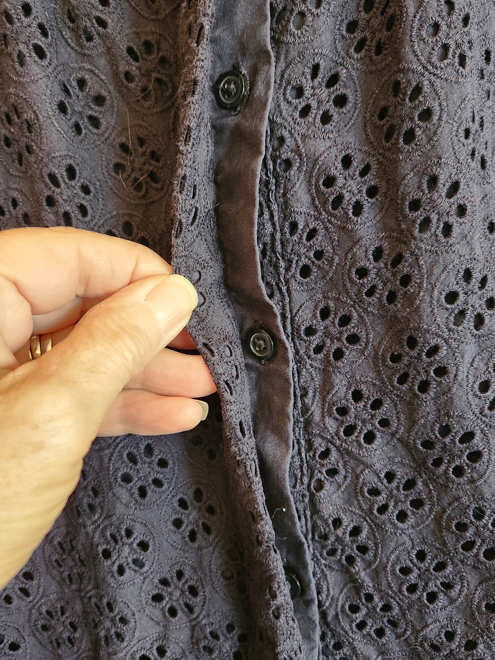 Boden Navy Textured Sleeveless Midi Dress - Picture 6 of 14